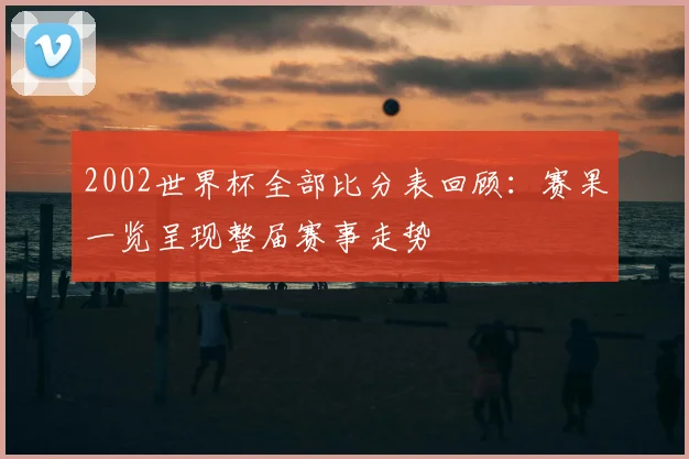 2002世界杯全部比分表回顾:赛果一览呈现整届赛事走势